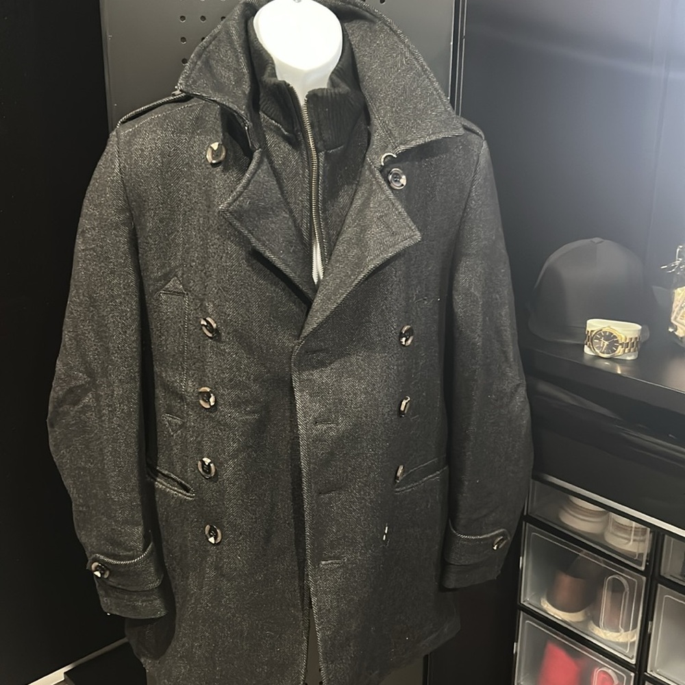 Men’s 7 Diamonds Coat Peacoat Jacket (EUC)